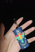 Luna moth lighter case keychain