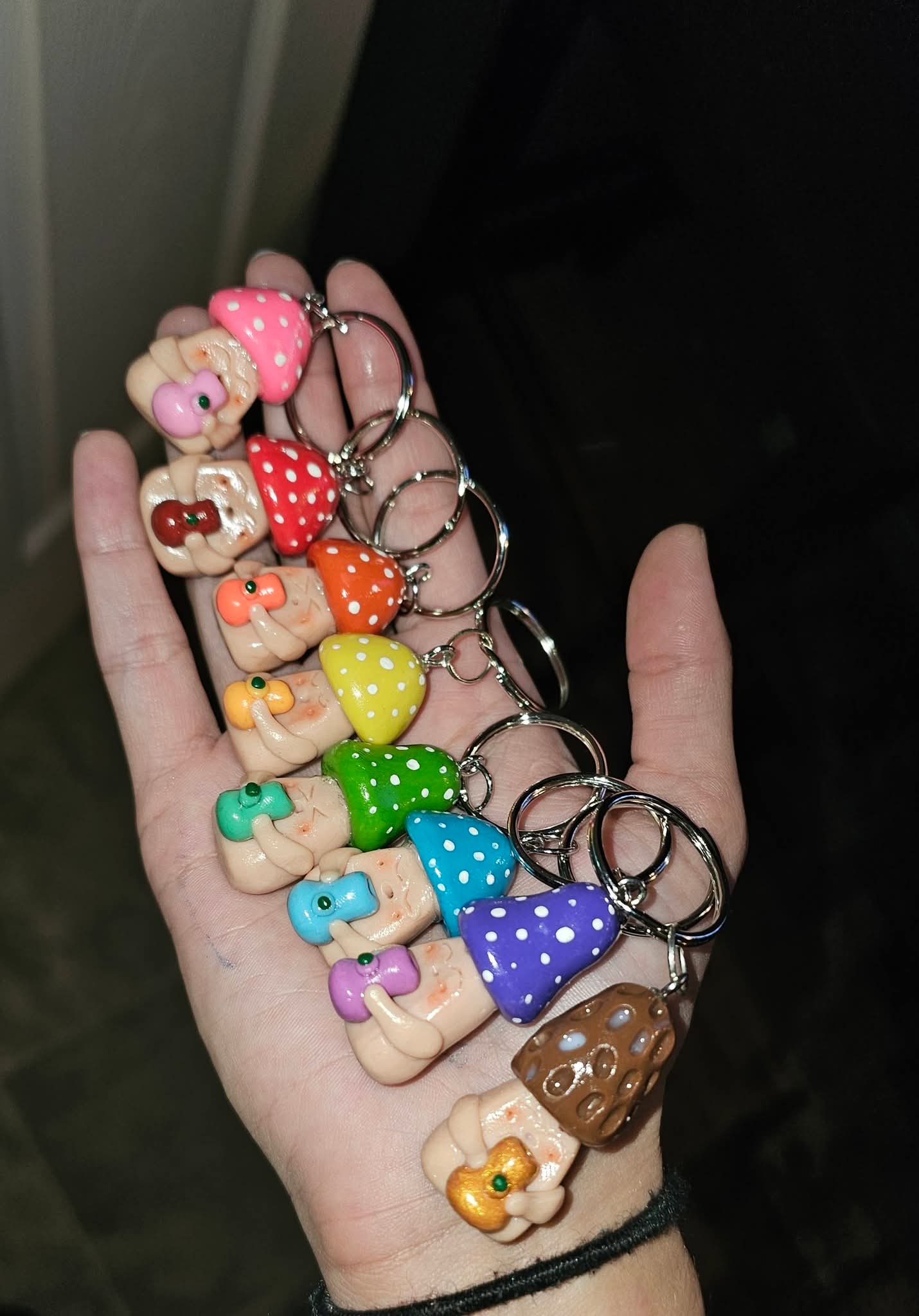 Stoney mushroom keychain buddies