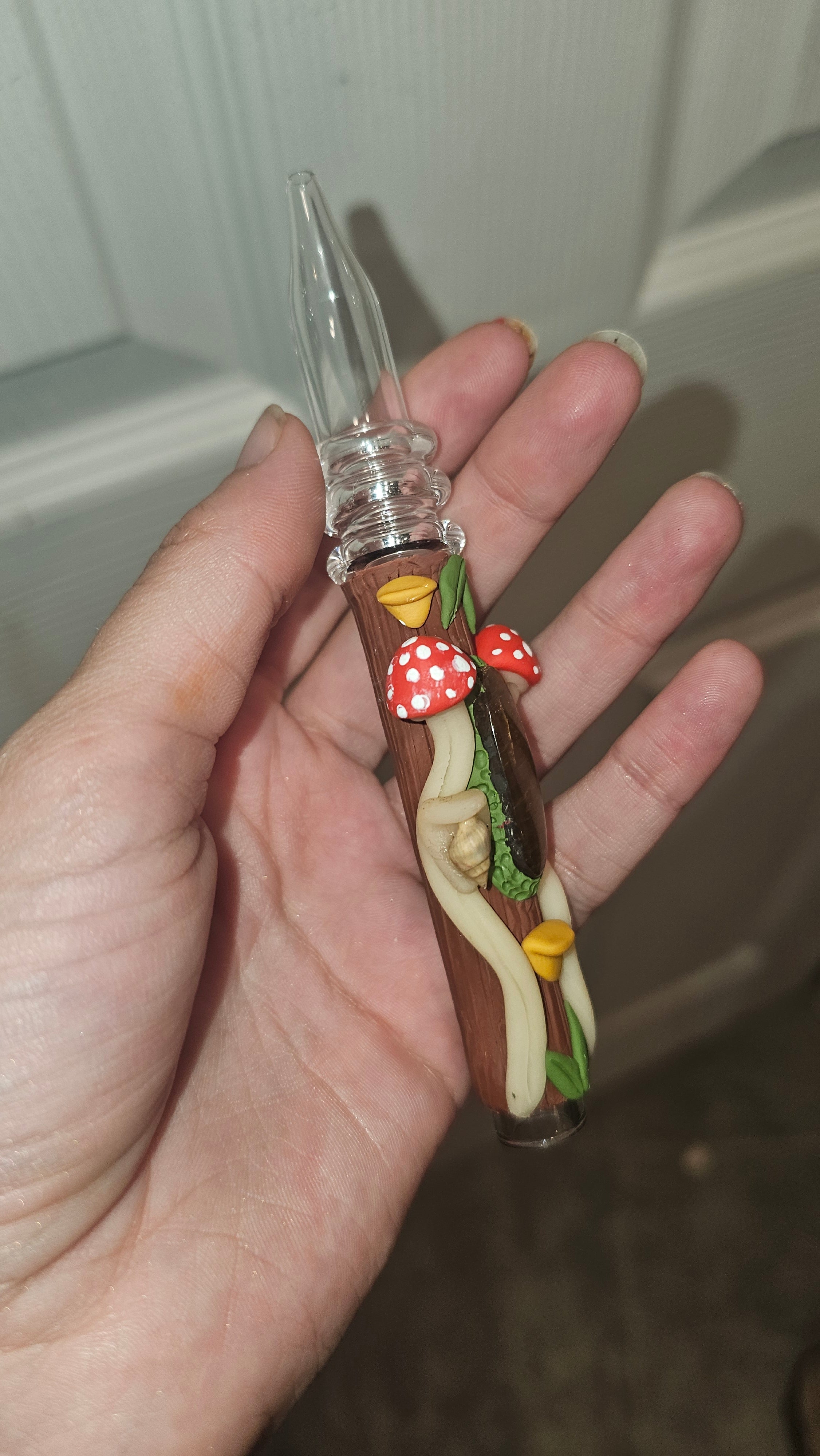 Tigers eye amanita mushroom nectar collector
