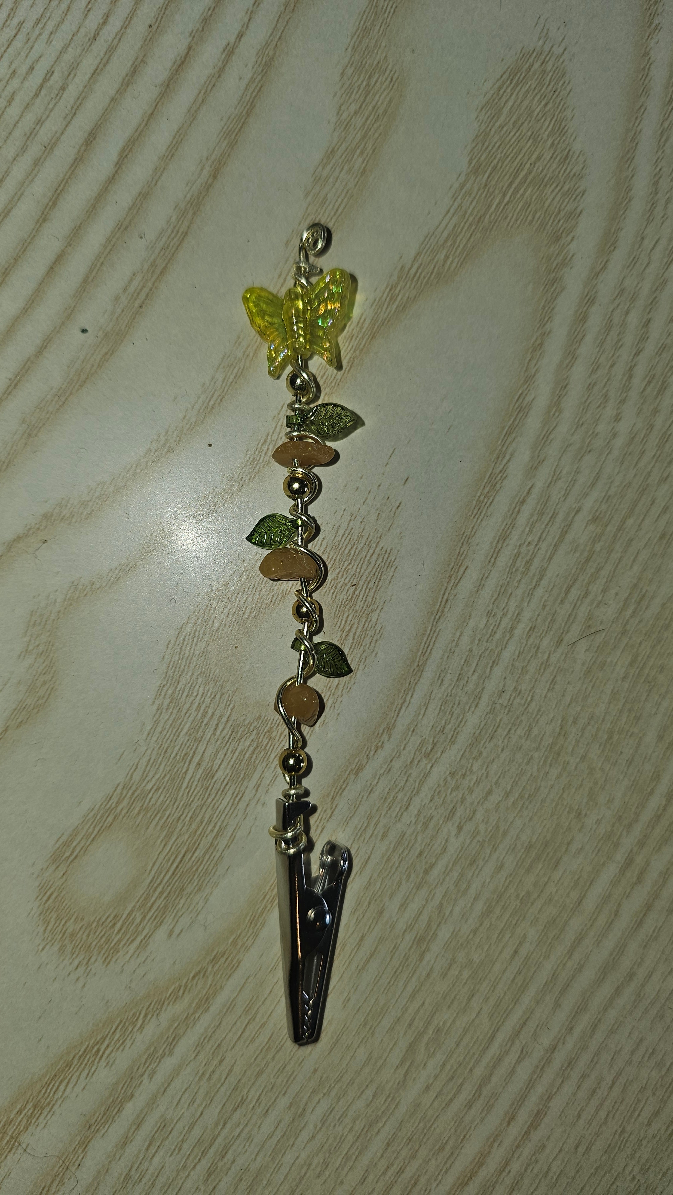 Butterfly Honey Calcite clip