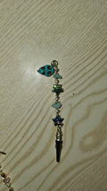 Amazonite skull clip