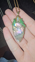 Purple Labradorite Moonstone necklace